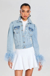 RETROFETE LIBBY JACKET IN INDIGO FEATHER