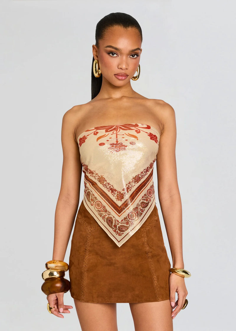 NOELLE SILK TOP