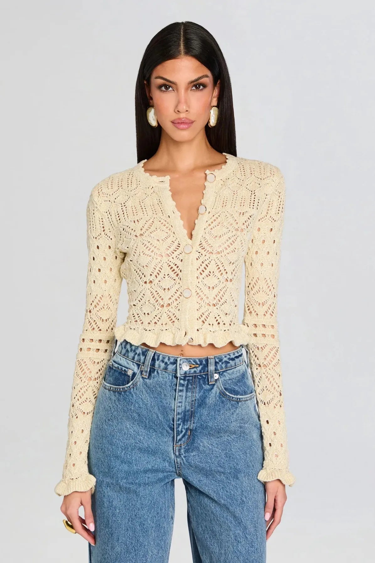 GIULIANA CROCHET CARDIGAN