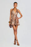 ALEXANDRIA SILK MINI DRESS