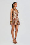 ALEXANDRIA SILK MINI DRESS