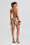 ALEXANDRIA SILK MINI DRESS