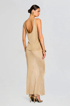 HERO METALLIC KNIT TANK