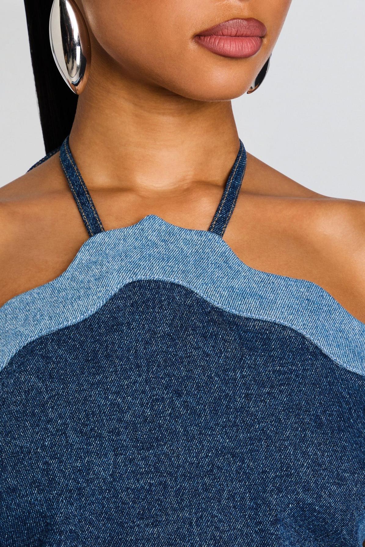 RHONDA DENIM TOP