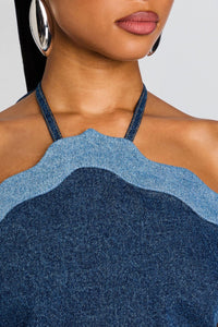 RHONDA DENIM TOP