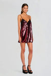 OLIVE SEQUIN DRESS