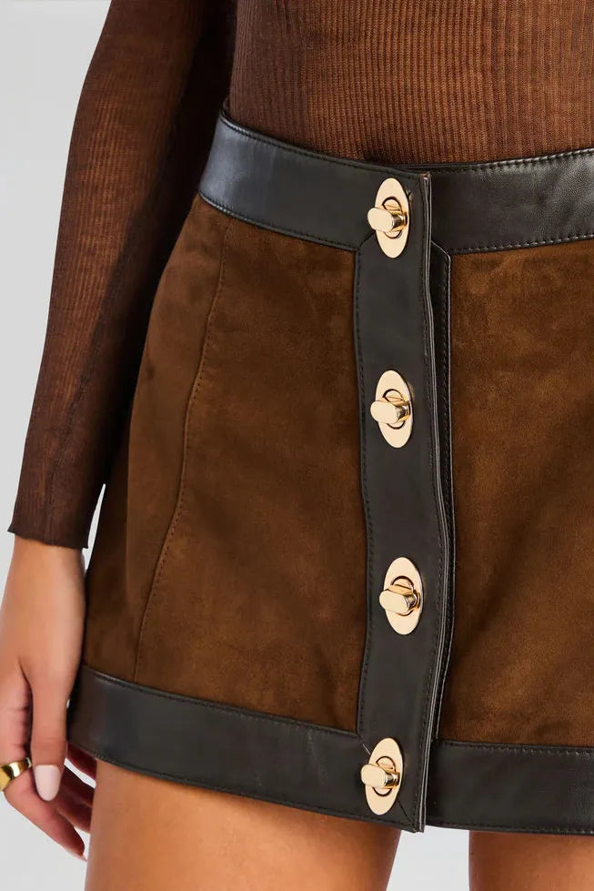 LISBETH LEATHER SKIRT