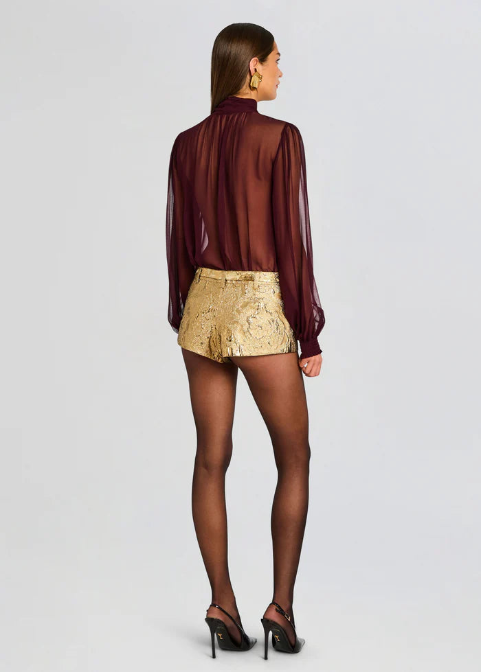 GOLD MINI SHORTS