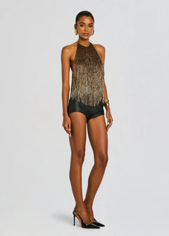 SABLE FRINGE TOP
