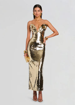 AMULET EMBELLISHED DRESS