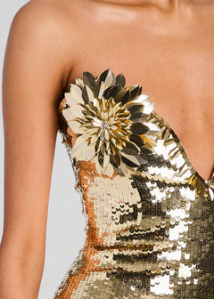 AMULET EMBELLISHED DRESS