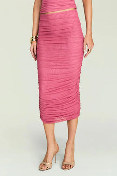 PIA MESH MIDI SKIRT