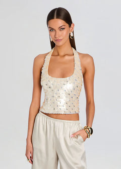 AVRIEL EMBELLISHED TOP