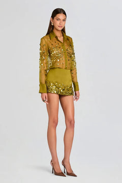 QUILLY EMBROIDERED SKIRT