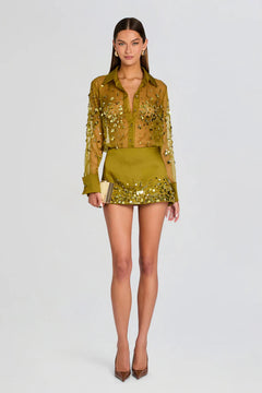 QUILLY EMBROIDERED SKIRT