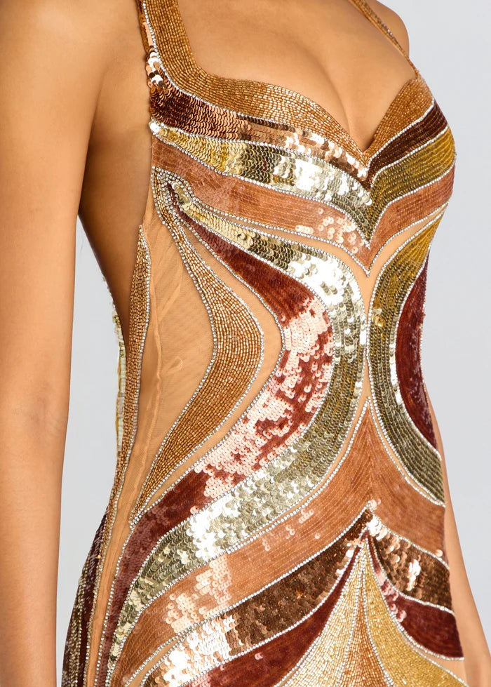 VICTORIE EMBELLISHED DRESS