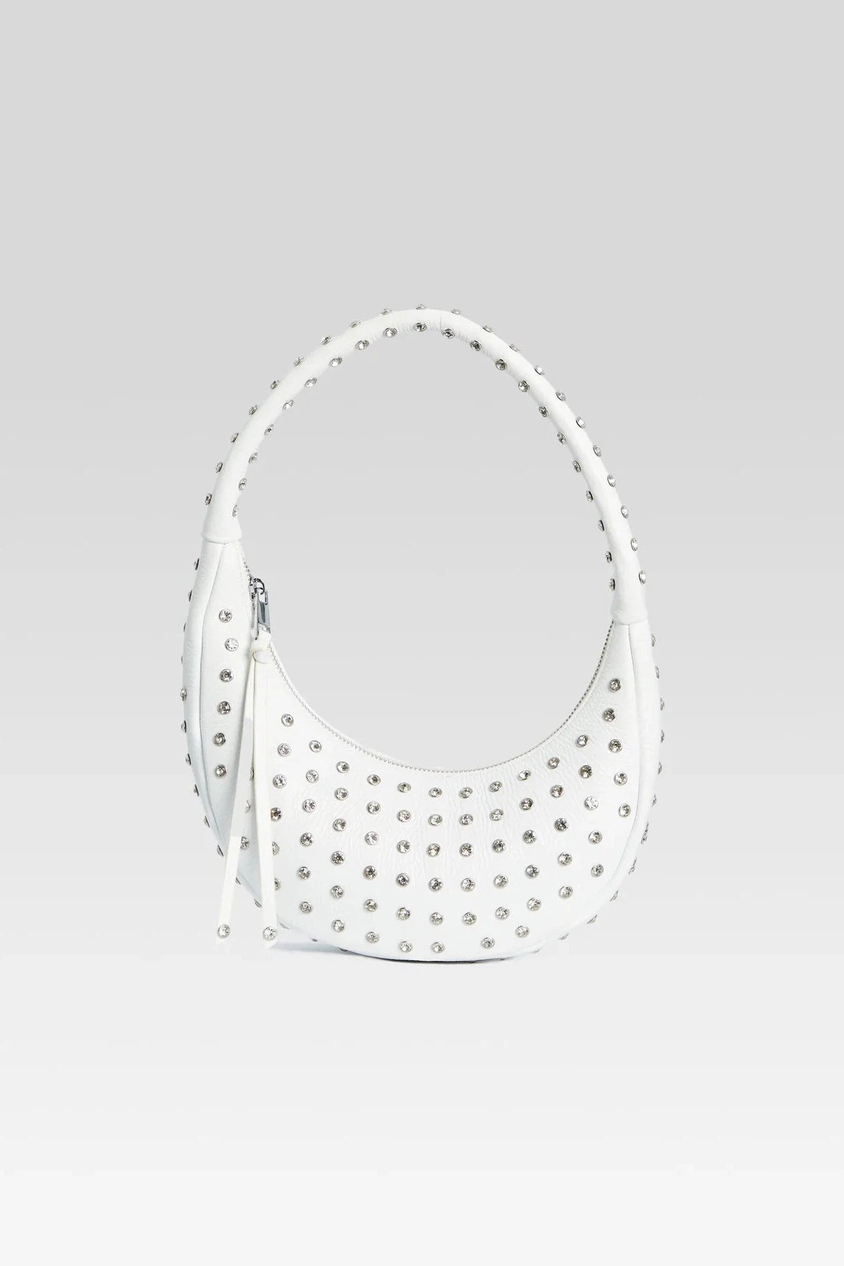 RETROFETE ELODIE MEDIUM SHOULDER BAG IN WHITE/SILVER-HANDBAG-RETROFETE-OS-Big Drop NYC