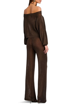 SHELDON METALLIC KNIT PANT