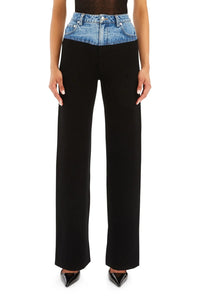 SEROYA CHANI KNIT DENIM PANT IN BLACK/RIVER