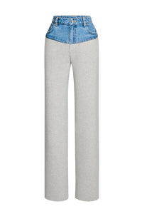 SEROYA CHANI PANT IN GREY/DENIM