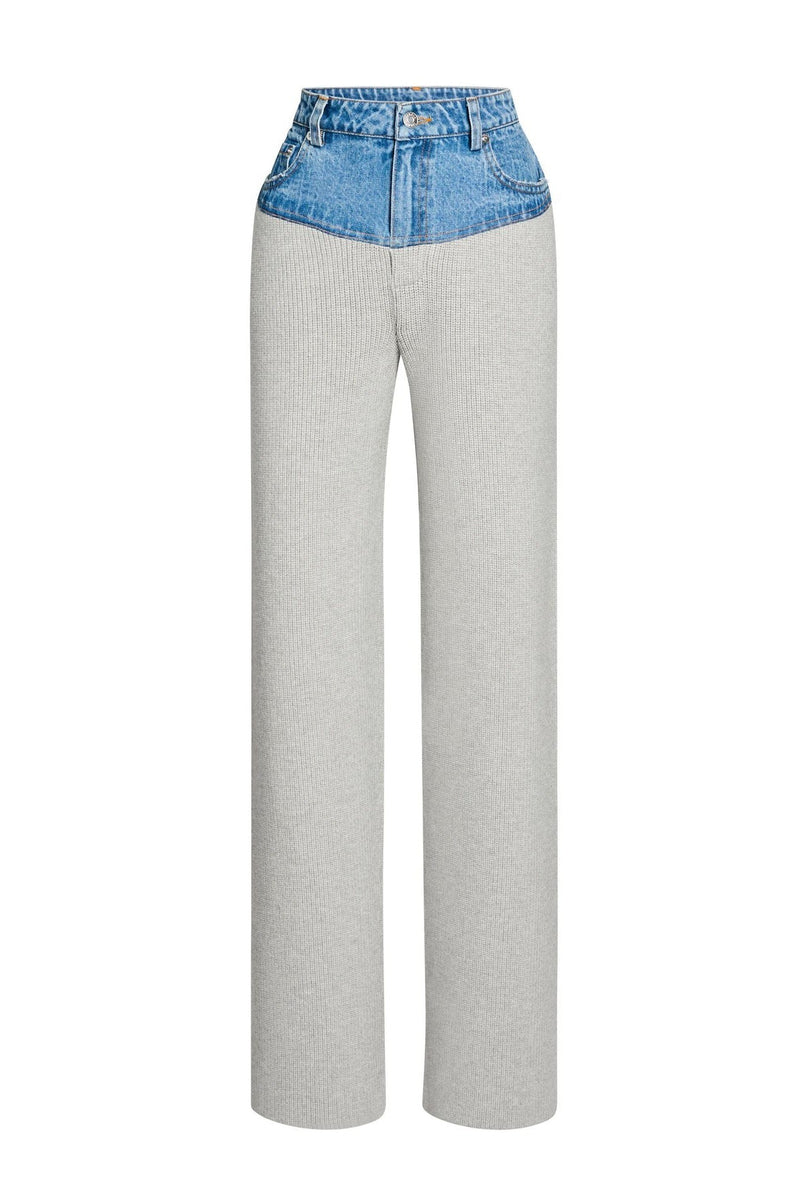 SEROYA CHANI PANT IN GREY/DENIM