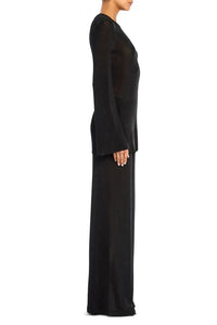SHELDON METALLIC KNIT PANT