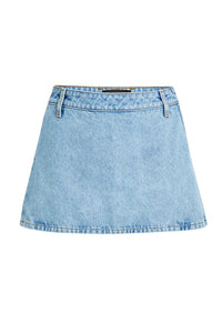 SER.O.YA KAIL LOW RISE MINI SKIRT IN FLAT LIGHT-BOTTOM-SEROYA-Big Drop NYC