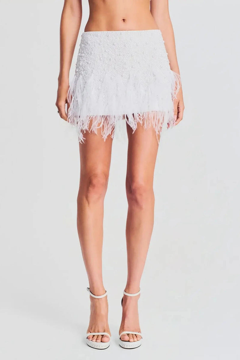 RETROFETE VALLI SKIRT IN WHITE PEARL