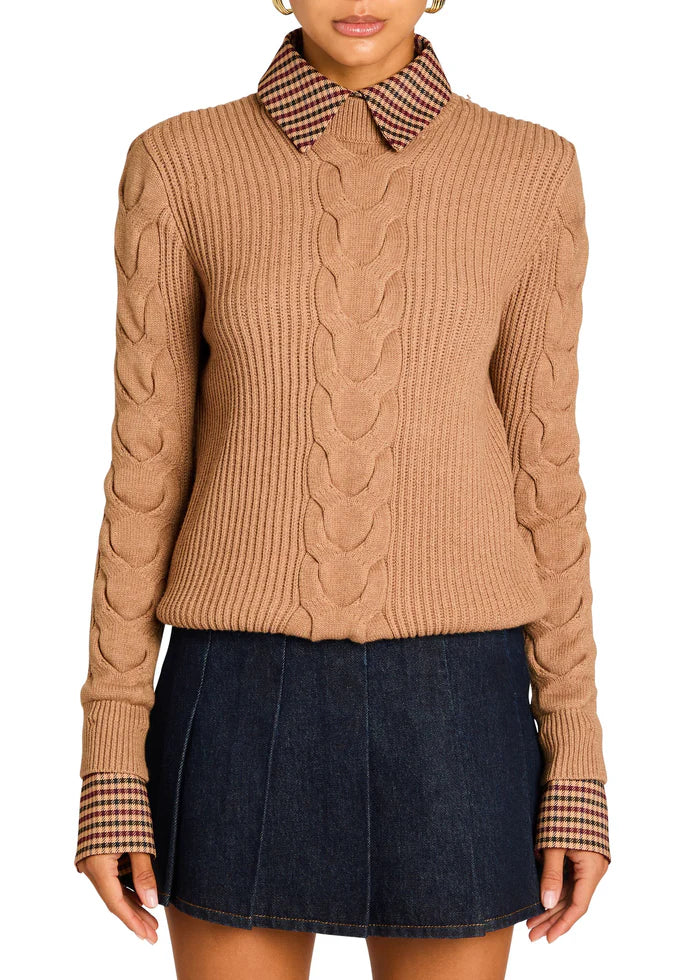 SEROYA SHIRLEY SWEATER IN CAMEL