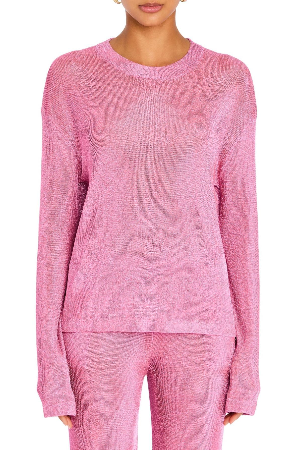 HANA METALLIC KNIT TOP
