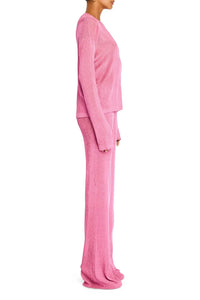 SHELDON METALLIC KNIT PANT