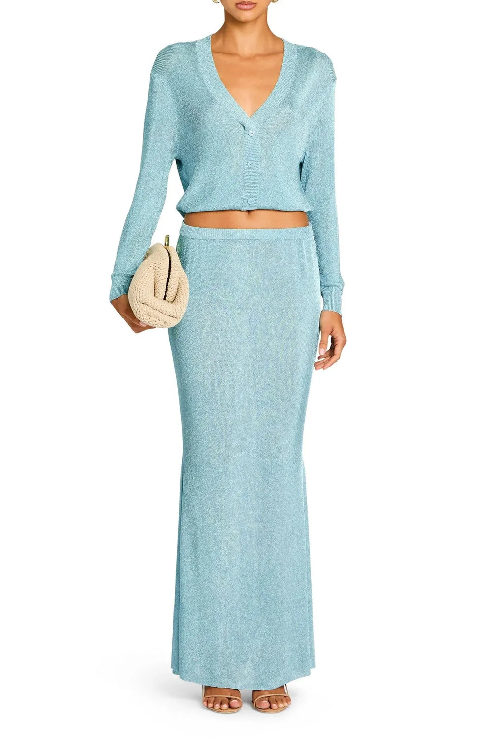 HARMONY METALLIC KNIT SKIRT