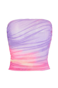 SEROYA STRATUS TOP IN SUNSET TIE DYE