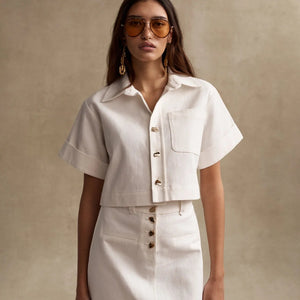 ELLISON TWILL TOP