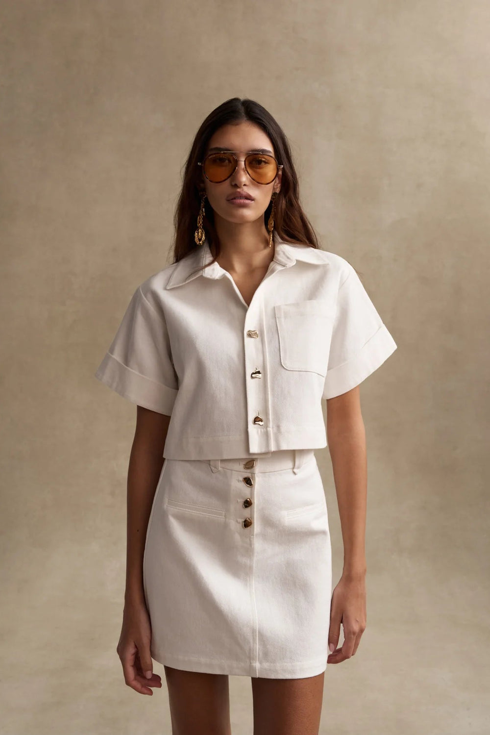 ELLISON TWILL TOP