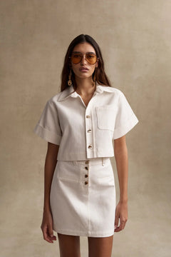 ELLISON TWILL TOP