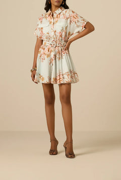 SHORT DRESS EZRA WITH BUCKLE BELT