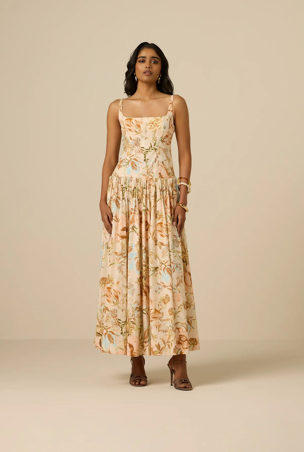 SQUARE NECK EZRA MAXI DRESS