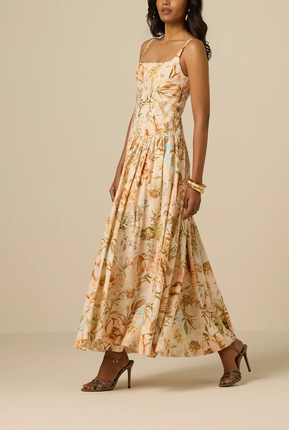 SQUARE NECK EZRA MAXI DRESS