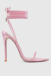 FEMME LA LUCE MINIMALE SANDAL IN METALLIC ROSE