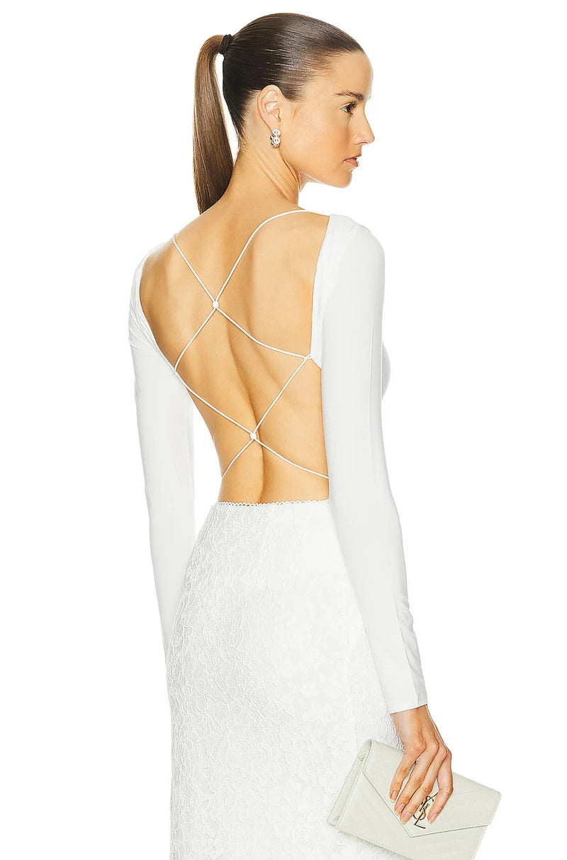 BAMBOO CROSSBACK BODYSUIT