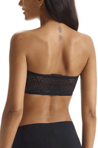 COMMANDO BUTTER AND LACE BANDEAU IN BLACK