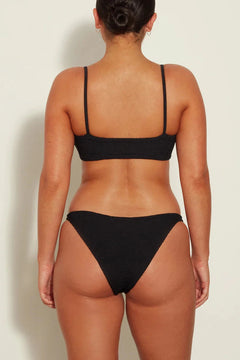 HUNZA G GIGI BIKINI SET IN BLACK