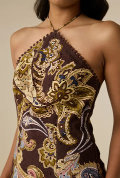 HALTER NECK REEM MINI DRESS