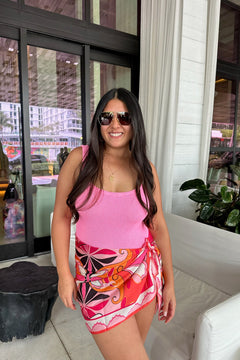 SQUARE NECK SWIM ONE PIECE