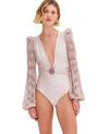 SEASHELL LYCRA LONG SLEEVE SWIMSUIT