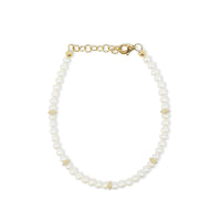 MONISHA MELWANI GOLD DIAMOND PEARL BRACELET