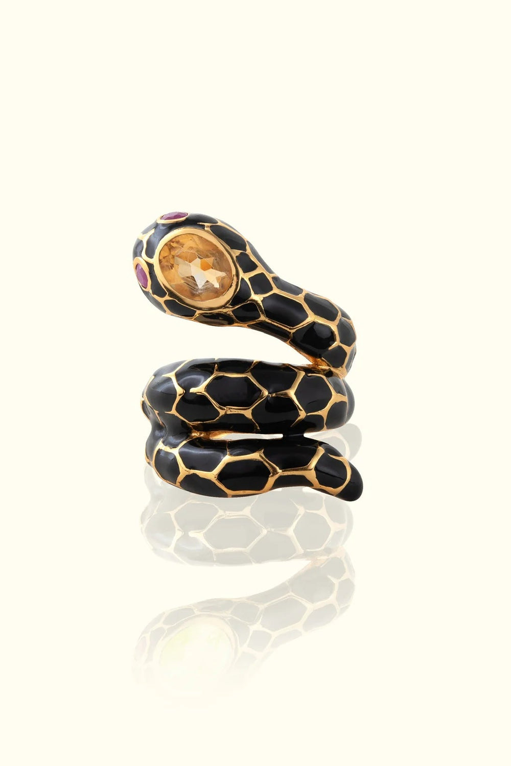 18K GOLD PLATED ANAKONDA RING