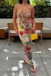 SQUARE NECK LONG DRESS