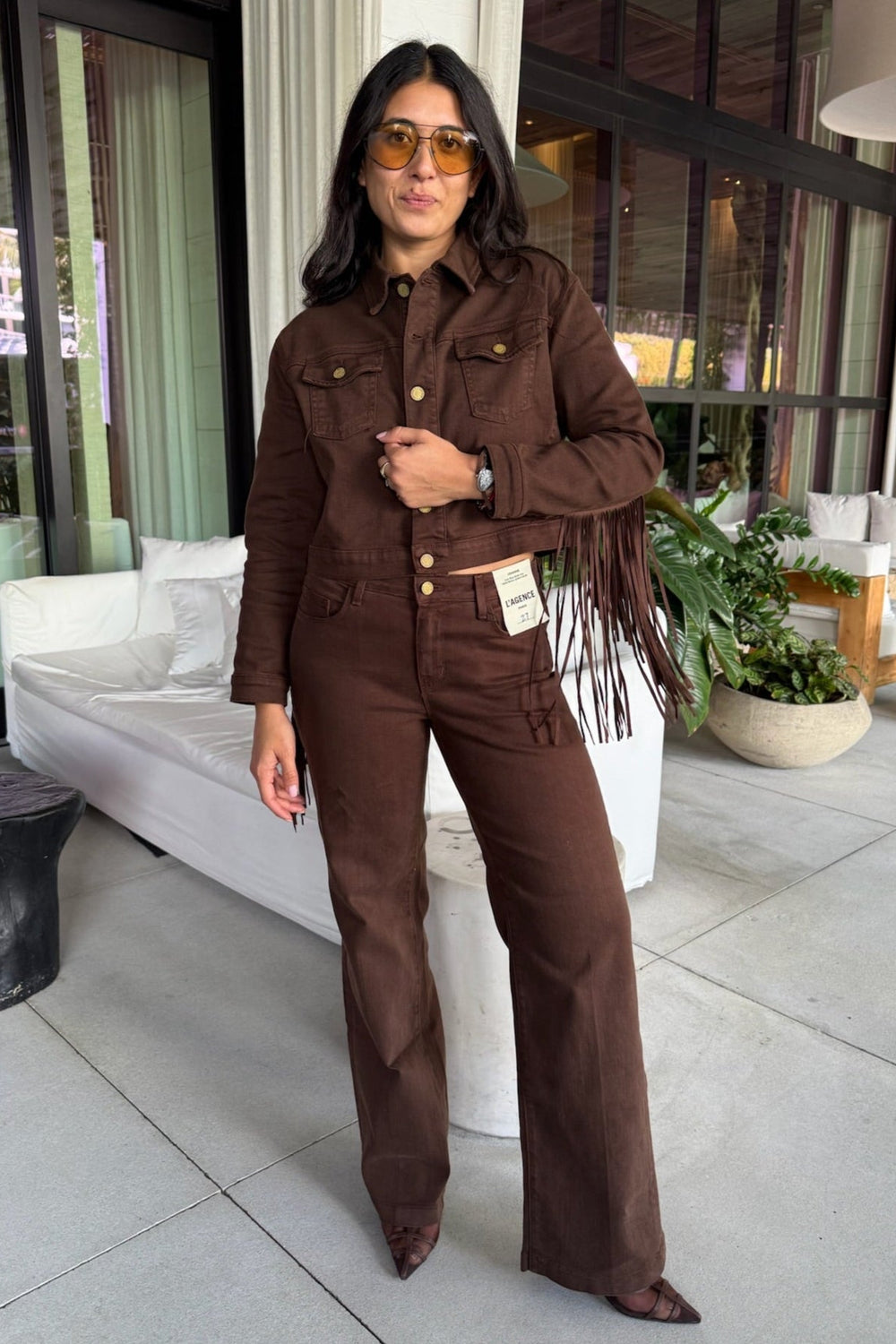 KODA CROPPED FRINGE JACKET